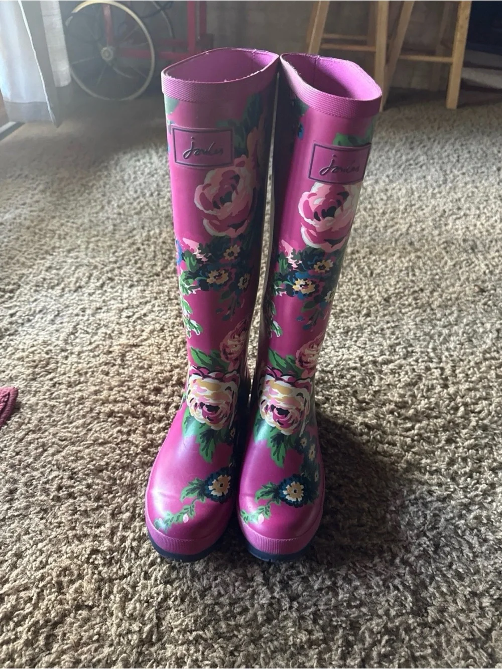 Joules Floral Rain Boots